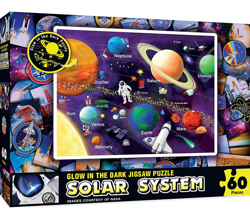 Puzzle - Glow in the Dark Solar System - 60 Piece