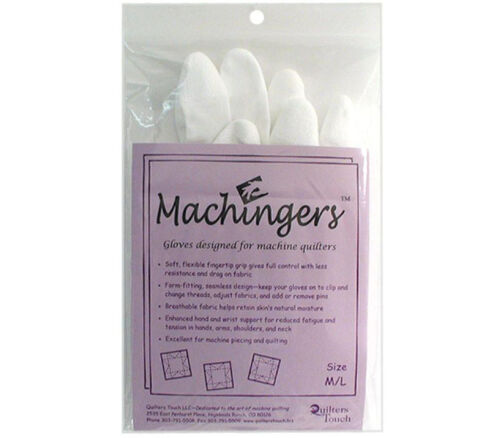 Quilters Touch Machingers Gloves Medium/Large