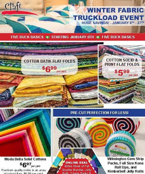 Fabric Truckload Sale Winter