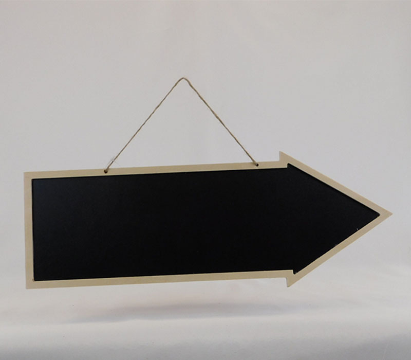 SPC Arrow Chalkboard with Jute Hanger