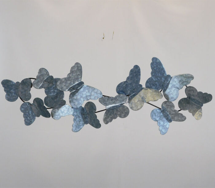 SPC Brushed Metal Butterflies - 11 Piece Strand