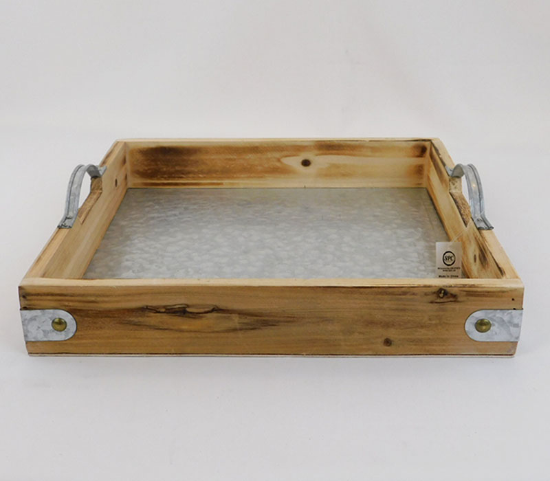 Wooden Tray With Heart Shaped Handles Unfinished Wood Tray Serving