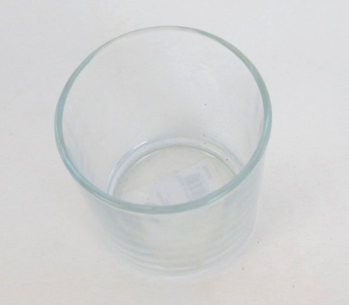 glass votive 3 inch by 3 inch