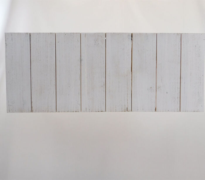 SPC Whitewashed Wood Slat Board Rectangle