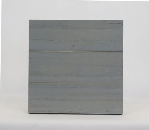SPC Wood Slat Board - Gray Finish - Square