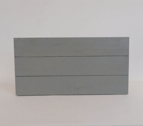 SPC Wood Slat Board - Gray Finish - Rectangle