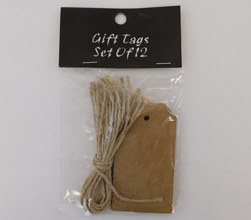 Brown Kraft Tags with Jute - 12 Piece - Craft Warehouse