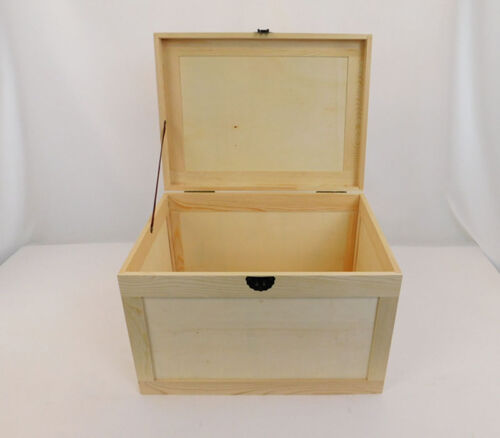 SPC Unfinished Box with Inset Sides and Hinged Lid - Medium