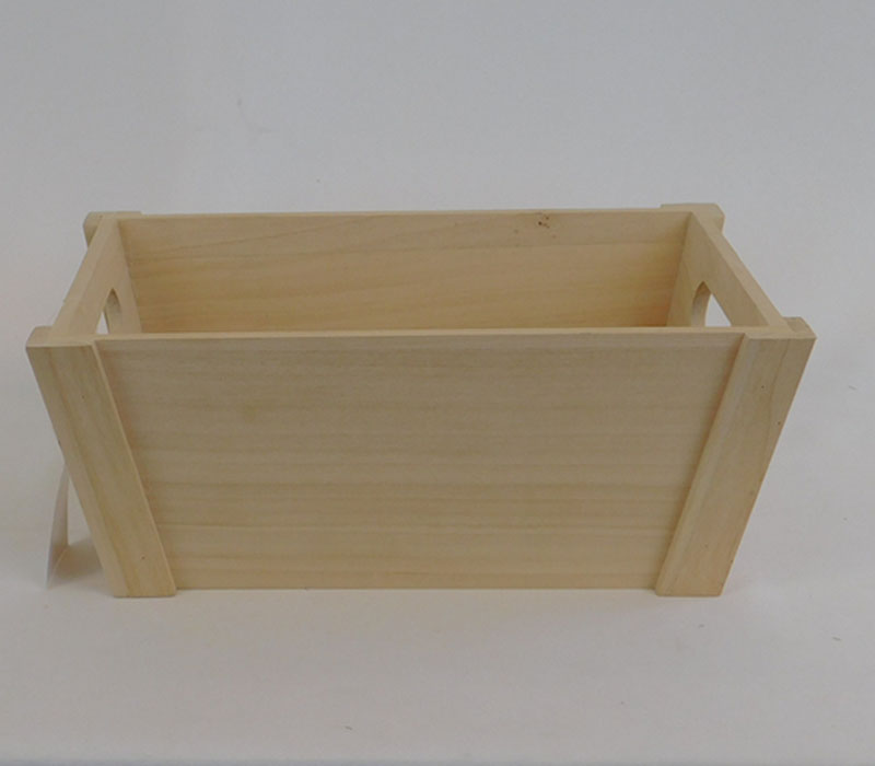 SPC Unfinished Box with Inset Handles