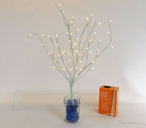 SPC Lighted Branch - White - 60 Lights - Plug-in - 20-inch