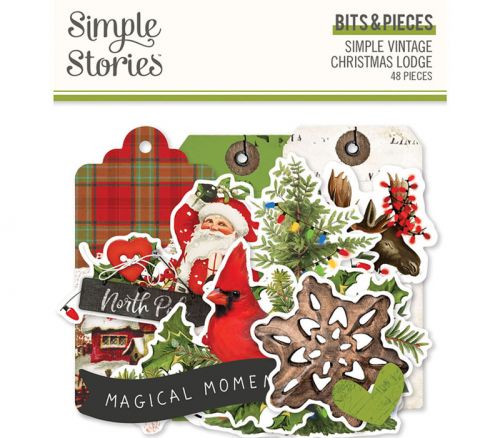 Simple Stories Bits and Pieces - Simple Vintage Christmas Lodge