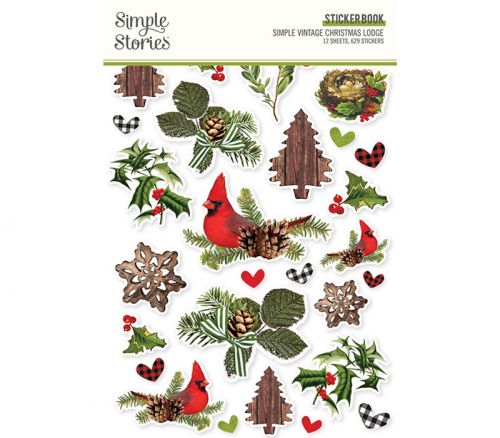 Simple Stories Sticker Book - Simple Vintage Christmas Lodge