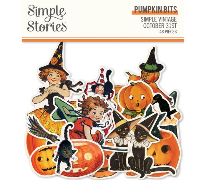 Simple Stories Bits and Pieces - Simple Vintage October 31st Pumpkin