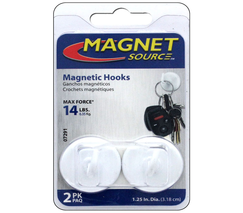 The Magnet Source Magnet Hooks - 1-1/4-inch - 2 Piece