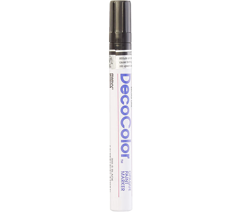 Uchida DecoColor Paint Marker, Fine, Black 