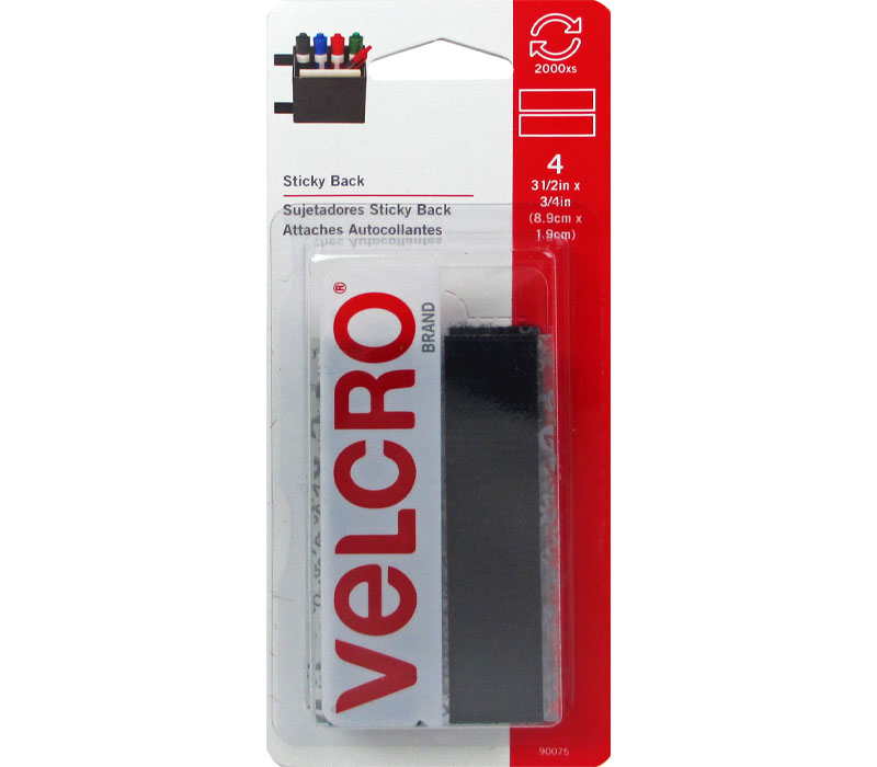 Velcro Iron On Tape - 3/4-inch x 24-inch - Black - Craft Warehouse