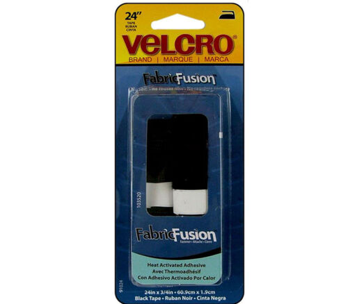 Velcro Iron On Tape - 3/4-inch x 24-inch - Black