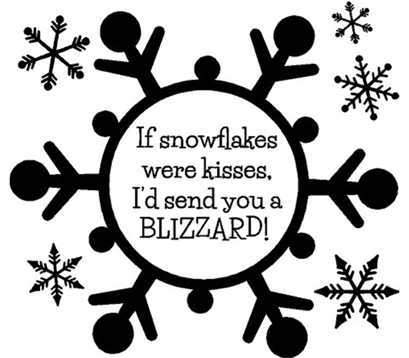 I'd Send You a Blizzard in a Snowflake - White