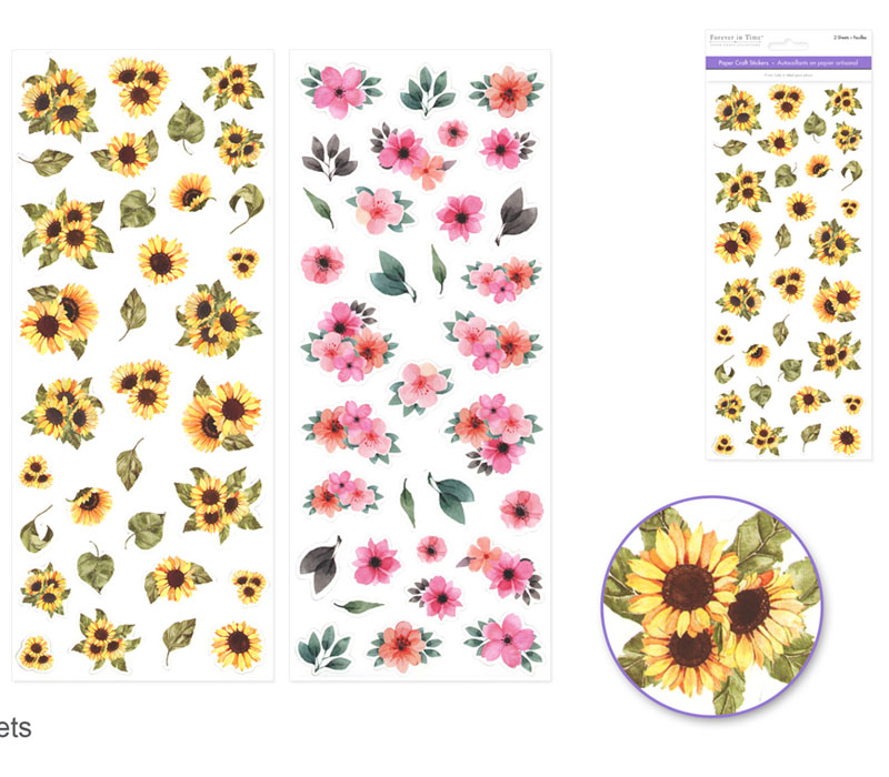 MultiCraft Sticker Set - Floral Medley