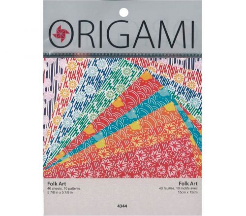 Yasutomo Origami Folk Art Patterns Pack - 40/Sheets