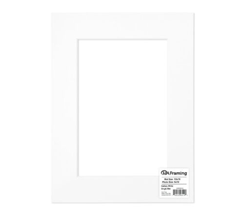 ADF Mat 12-inch x 16-inch/8-inch x 12-inch Gallery Double Thick WhiteCore White