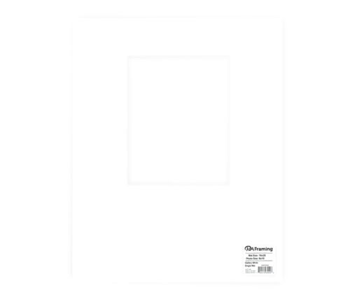 ADF Mat 16-inch x 20-inch Gallery Double Thick White Core White 1-Op