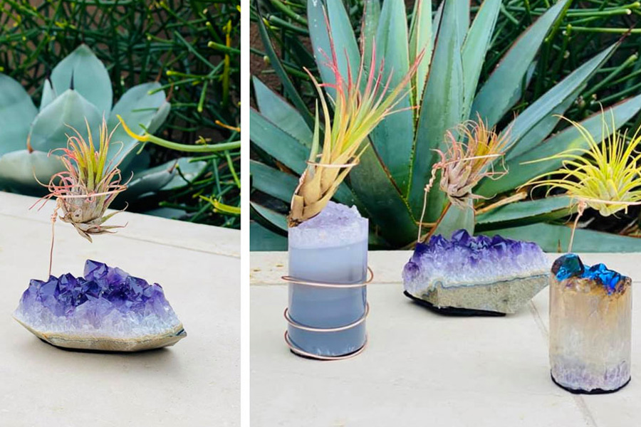 Crystal and Wire Air Plant Project