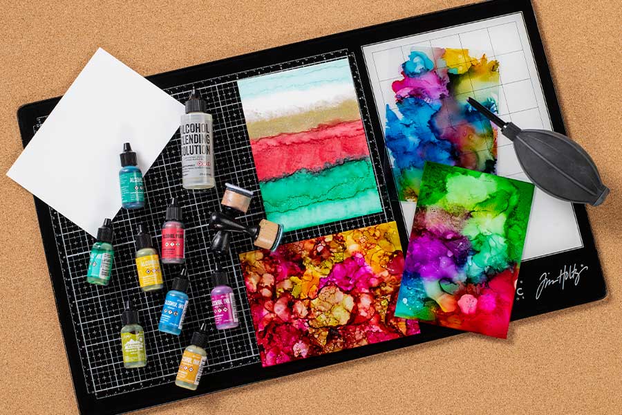 Dive into the vibrant world of alcohol inks at Craft Warehouse! Whether you're blending, layering, or splattering, these inks bring your projects to life with stunning, colorful effects. Perfect for artists and crafters alike, explore endless possibilities on various surfaces. Get inspired and start your next masterpiece today!