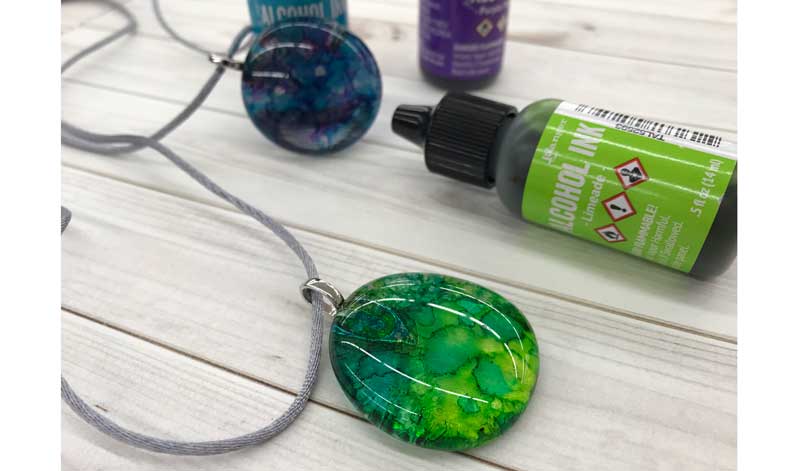 Happy Hour: Alcohol Ink Necklace