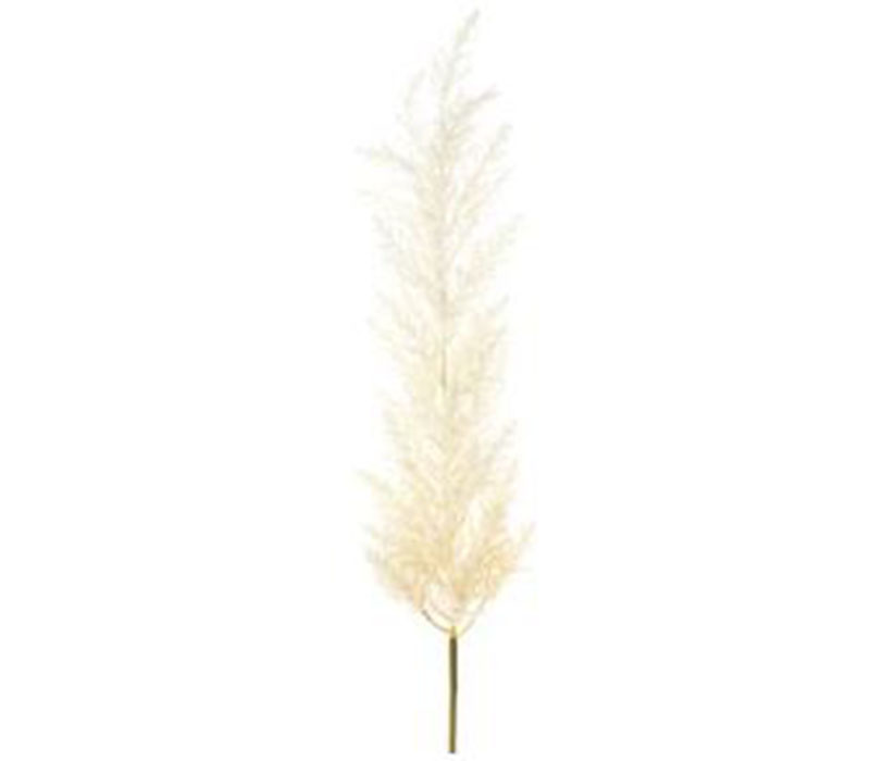 Midnight Black Large Pampas Grass Plume Single Faux Wired Stem Spray - –  Darby Creek Trading