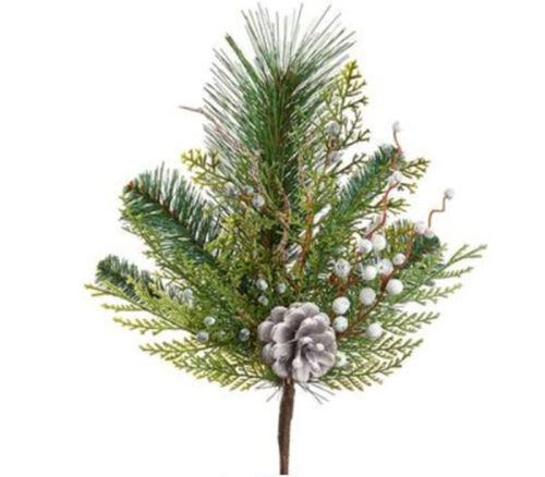 Pine Berry with Pine Cones Pick - 15-inch