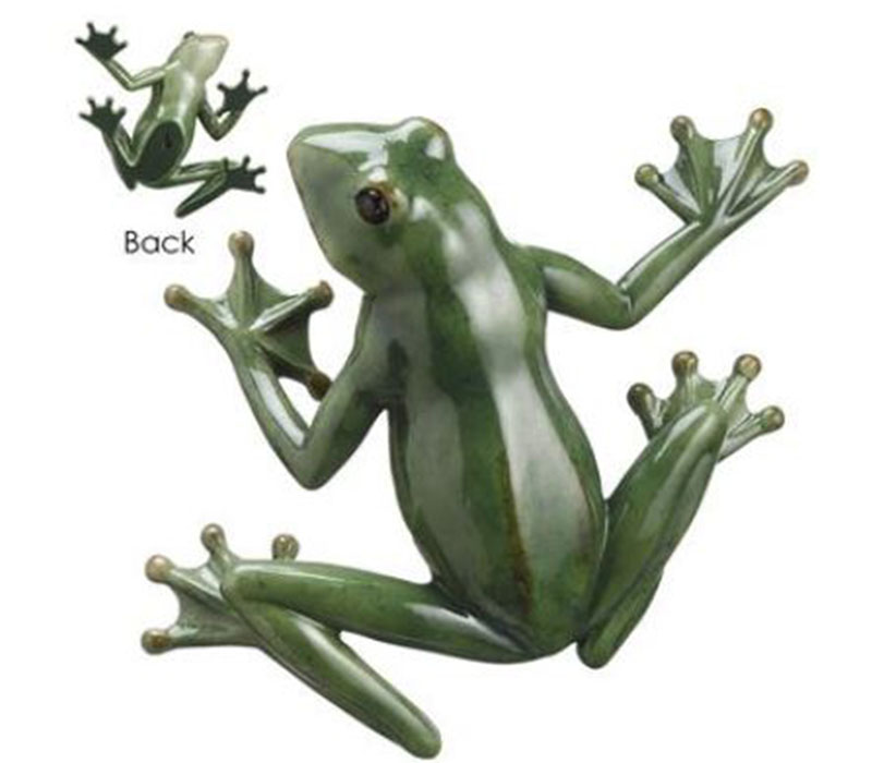 Frog Wall Decor - Green - 8-inch