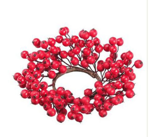 Berry Candle Wreath Ring - 9-inch