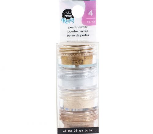 American Crafts Color Pour Resin Collection Pearlescent Powder Metallic - 4 Piece