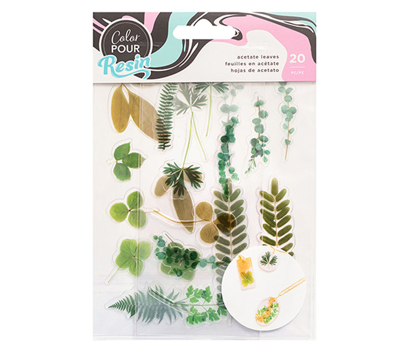 American Crafts Color Pour Resin Collection Mix-in Acetate - Leaves