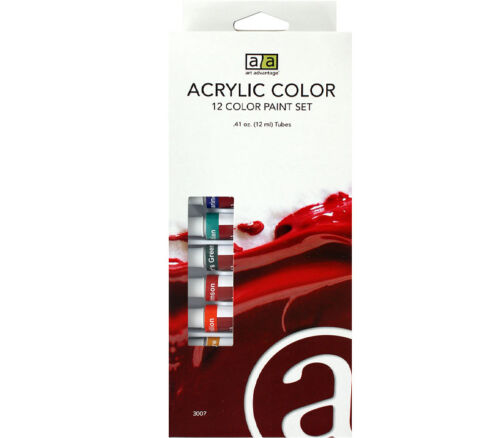 Art Advantage - Paint Set Acrylic .41ml 12 Color