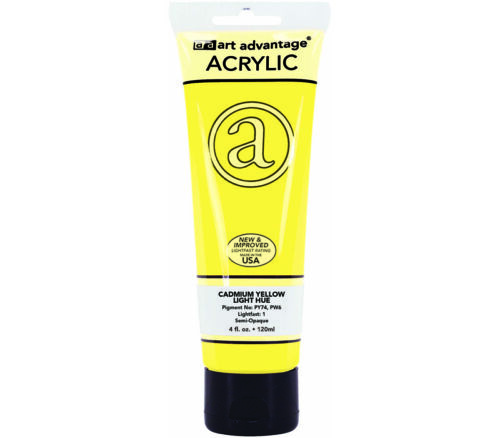 Art Advantage - Acrylic Paint 4-ounce Cad Yellow Lt Hue