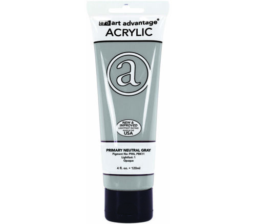 Art Advantage - Acrylic Paint 4-ounce Neutural Gray