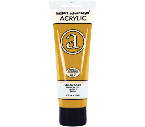 Art Advantage - Acrylic Paint 4-ounce Yellow Ochre
