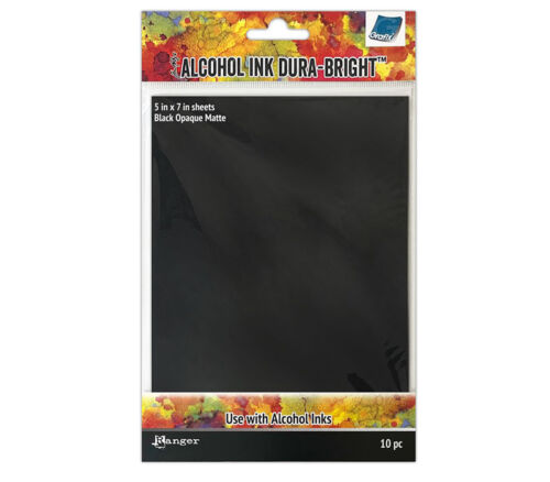 Tim Holtz Dura Bright Opaque Paper - Opaque Matte - Bright Black