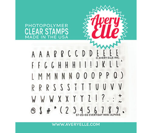 Avery Elle Everyday Mini Alpha Stamp