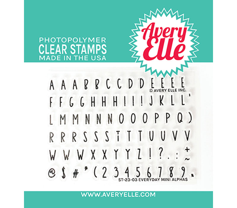 Avery Elle Everyday Mini Alpha Stamp