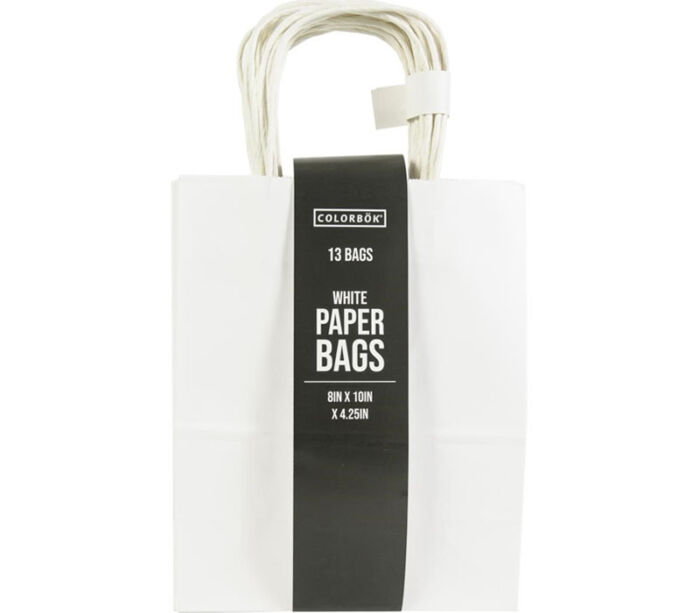 Paper Bags - White - 13 Bags