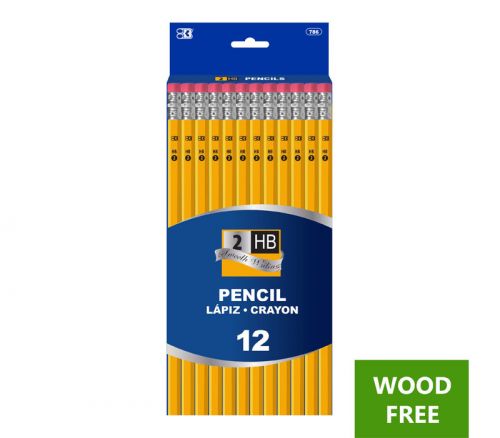 Bazic #2 Yellow Pencils - 12 Piece