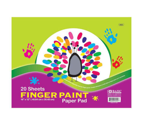 Bazic Fingerpaint Pad - 16-inch x 12-inch