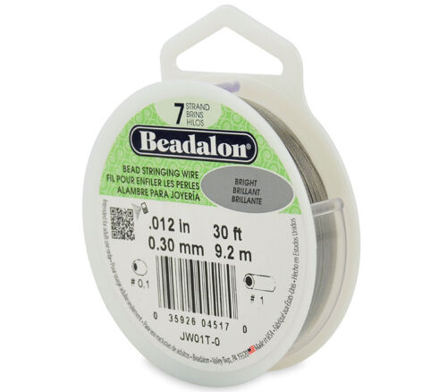 Beadalon 7 Strand Bead Wire .012 Bright