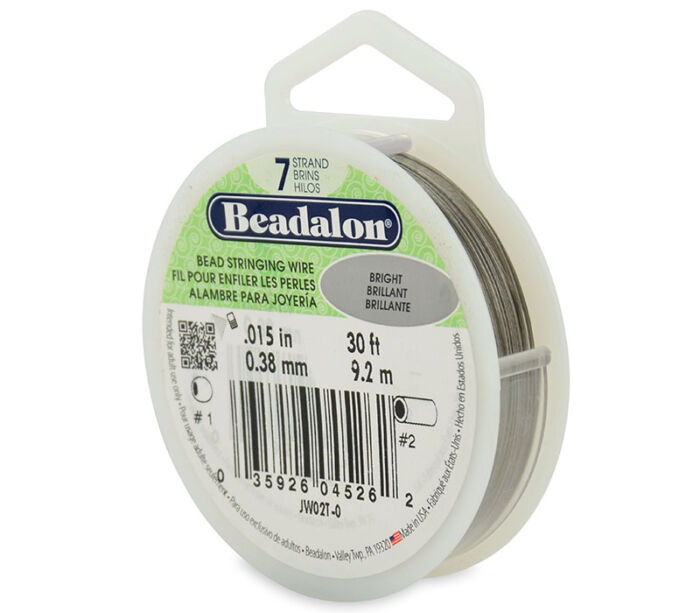 Beadalon 7 Strand Bead Wire .015 Bright