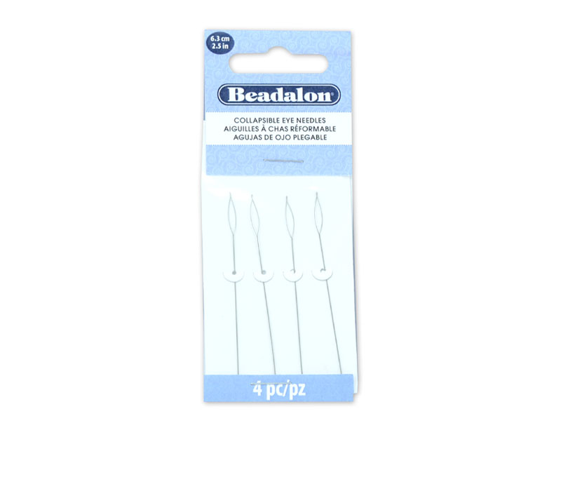 CHGCRAFT About 100pcs Iron Beading Needle with Hook Bead Threader for  Jewelry Making, 78x1.2x0.5mm 