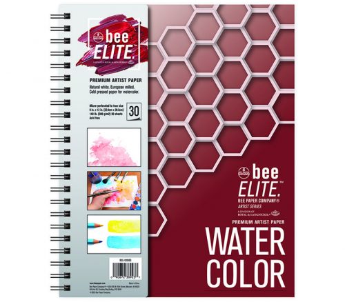 Bee Paper Bee Elite Cold Press Watercolor Side Bound Pad - 9x12
