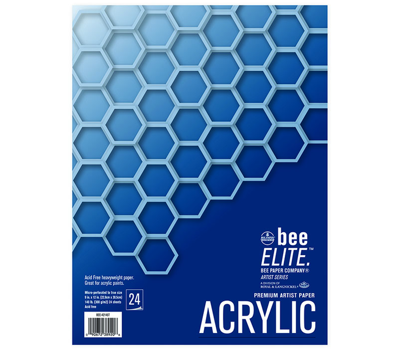 Bee Paper Bee Elite Top Bound Acrylic Pad - 9x12